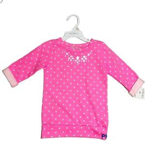 Carter's Long Sleeve Hot Pink Polka Dot Sweatshirt
